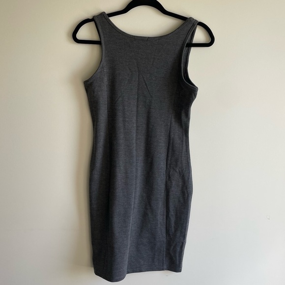 Gray Dress with silver button accents - Picture 3 of 4